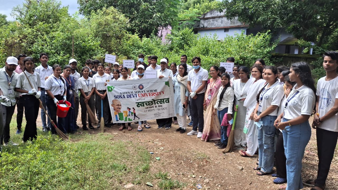 🧹 Swachhata Hi Seva Campaign at Sona Devi University, Ghatsila