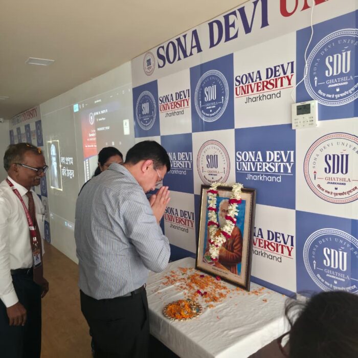Rabindranath Tagore Jayanti 2026 was celebrated at Sona Devi University.