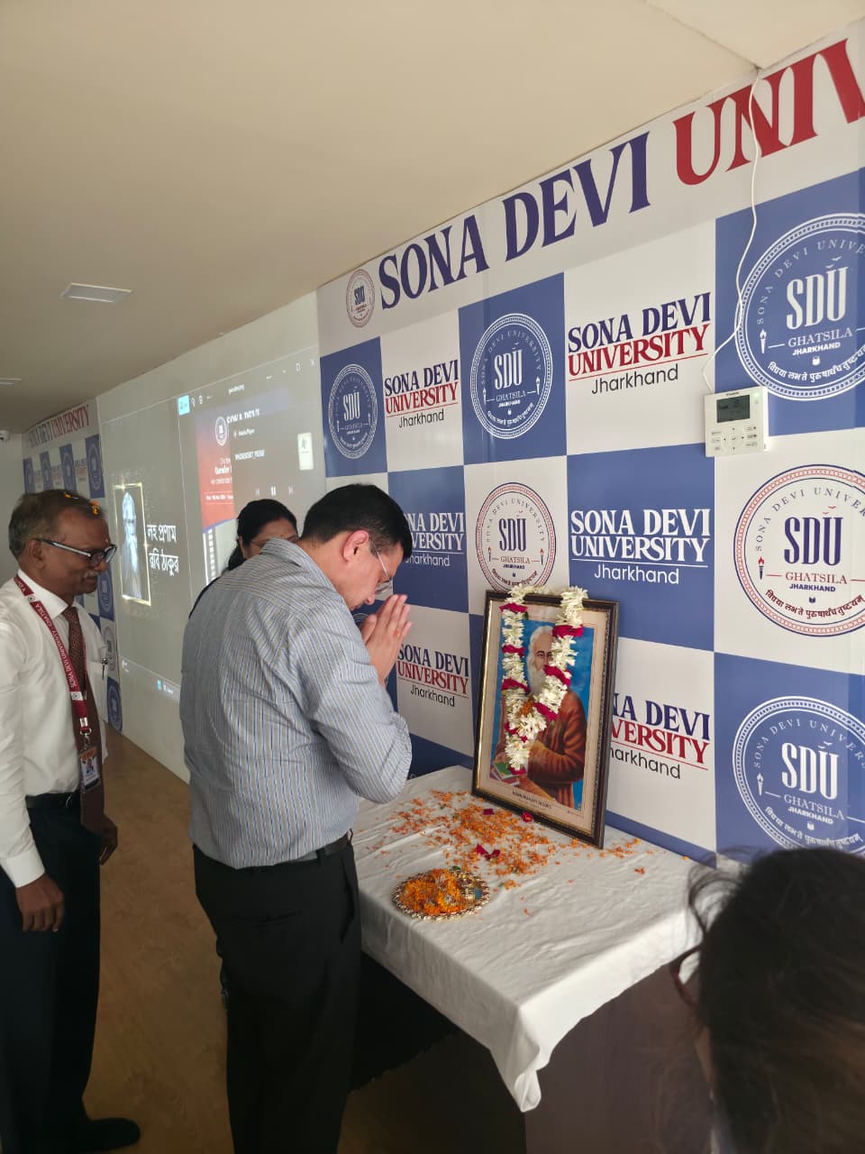 Rabindranath Tagore Jayanti 2026 was celebrated at Sona Devi University.