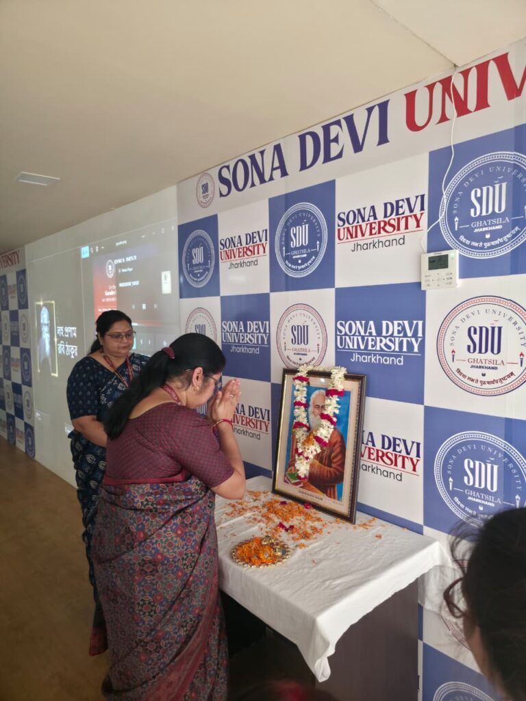 Rabindranath Tagore Jayanti 2026 was celebrated at Sona Devi University.