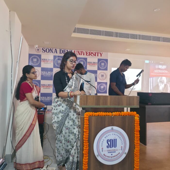 Rabindranath Tagore Jayanti 2026 was celebrated at Sona Devi University.